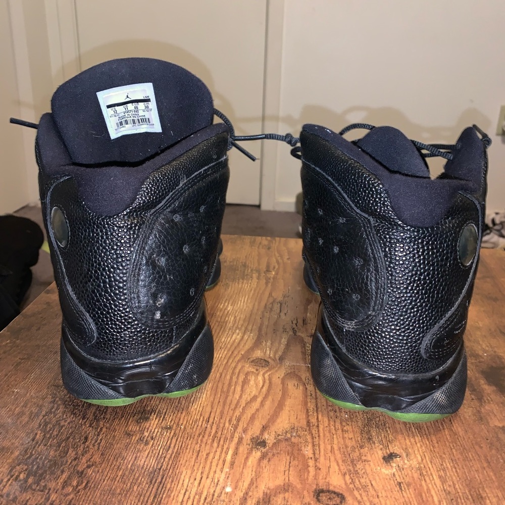 Jordan 13 altitude Green Black size 12 - Picture 4 of 5